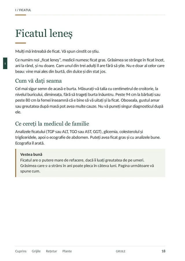 Pagina 18: ficatul leneș